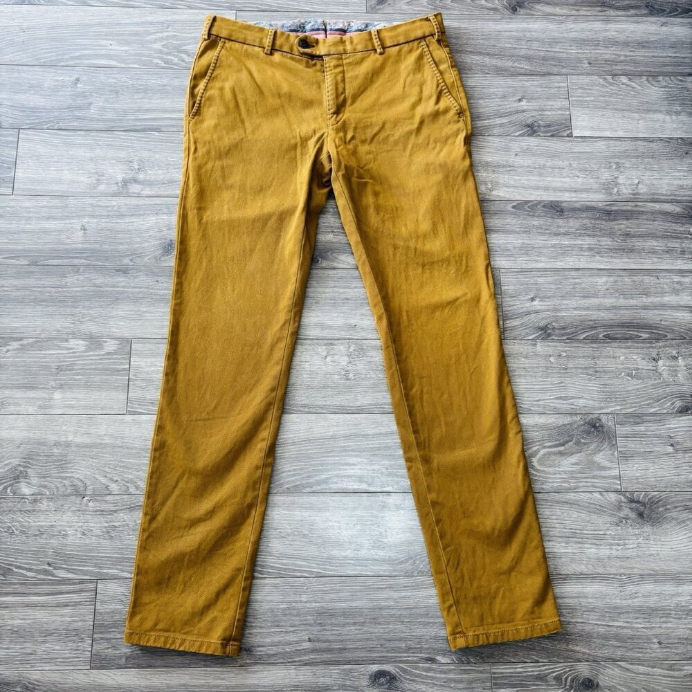 MMX‎ Germany Chino Pants Mens 33/34 Stretch LYNX Brown Tan Comfort Quality